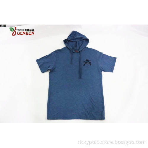 60% Baumwolle 40% Poly Solid Slub Jersey Mit Hoodie